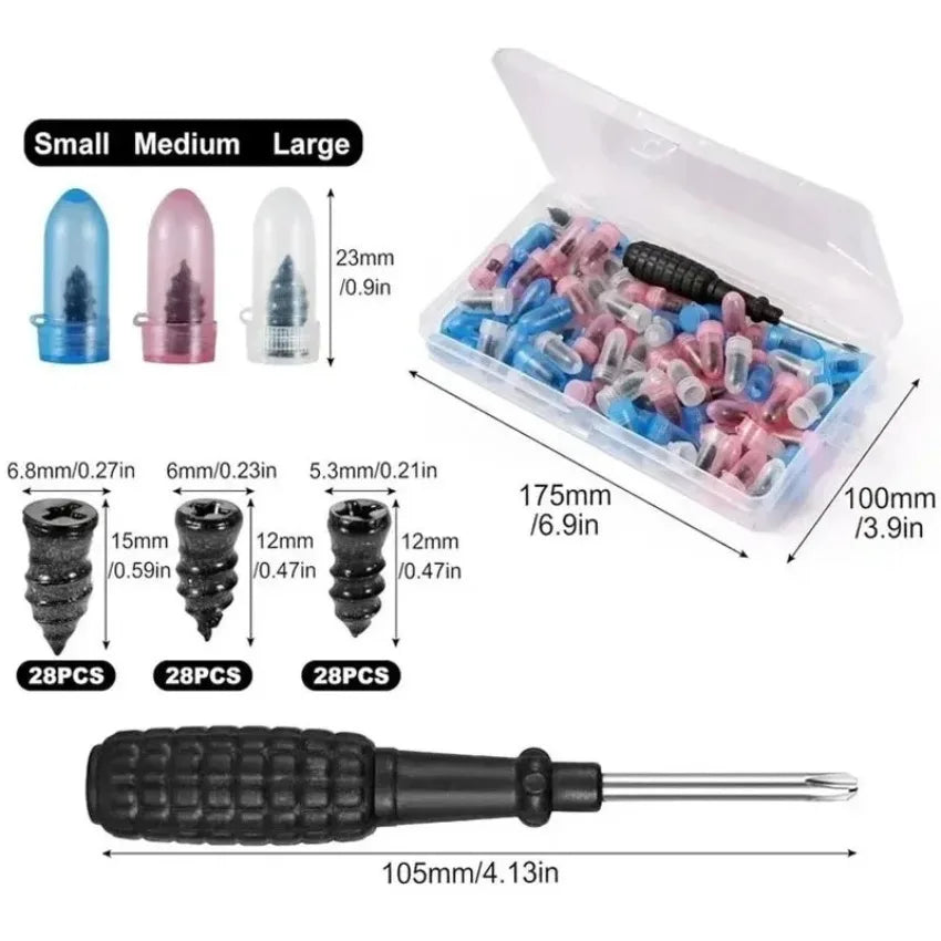 Car Motorcycle Vacuum Tyre Repair Nails 5/10/20/30/60PCS Universal Tire Screw Tubeless Repair Tools Accessories Kitcar Accessory