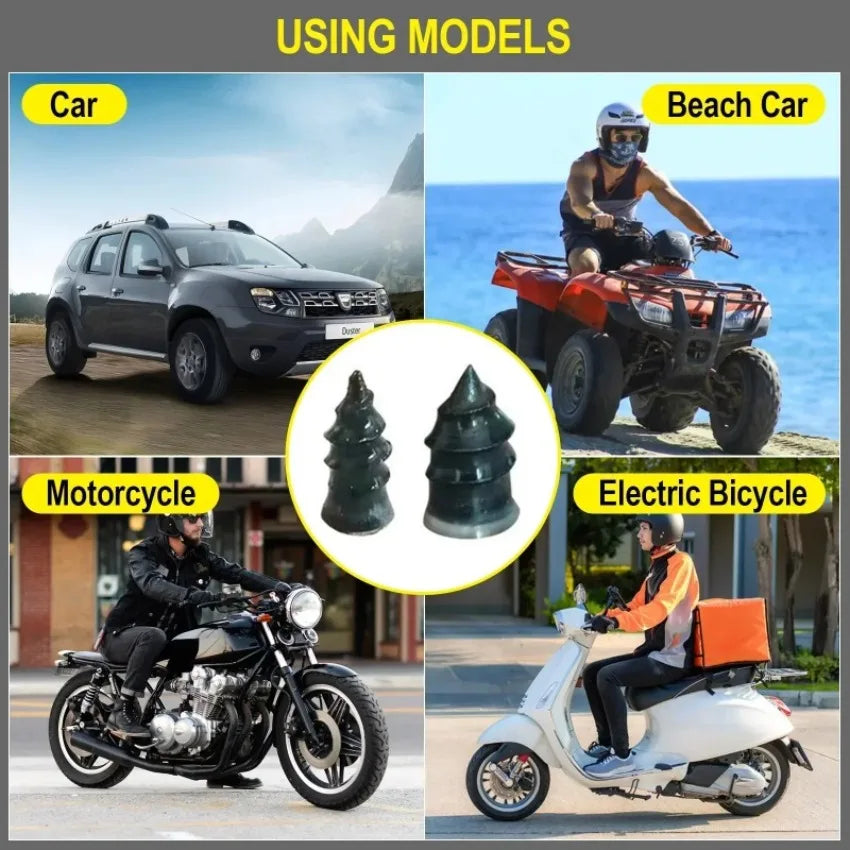 Car Motorcycle Vacuum Tyre Repair Nails 5/10/20/30/60PCS Universal Tire Screw Tubeless Repair Tools Accessories Kitcar Accessory