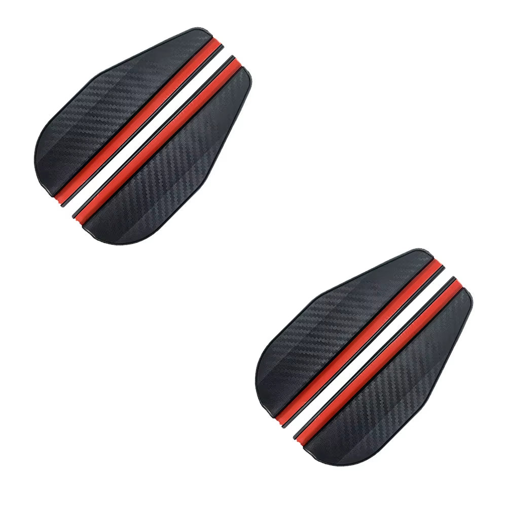 2PCS Car Rearview Mirror Rain Eyebrow Carbon Fiber Sun Visor Shade Cover Protector Clear Vision for Rain Car Mirror Accessories