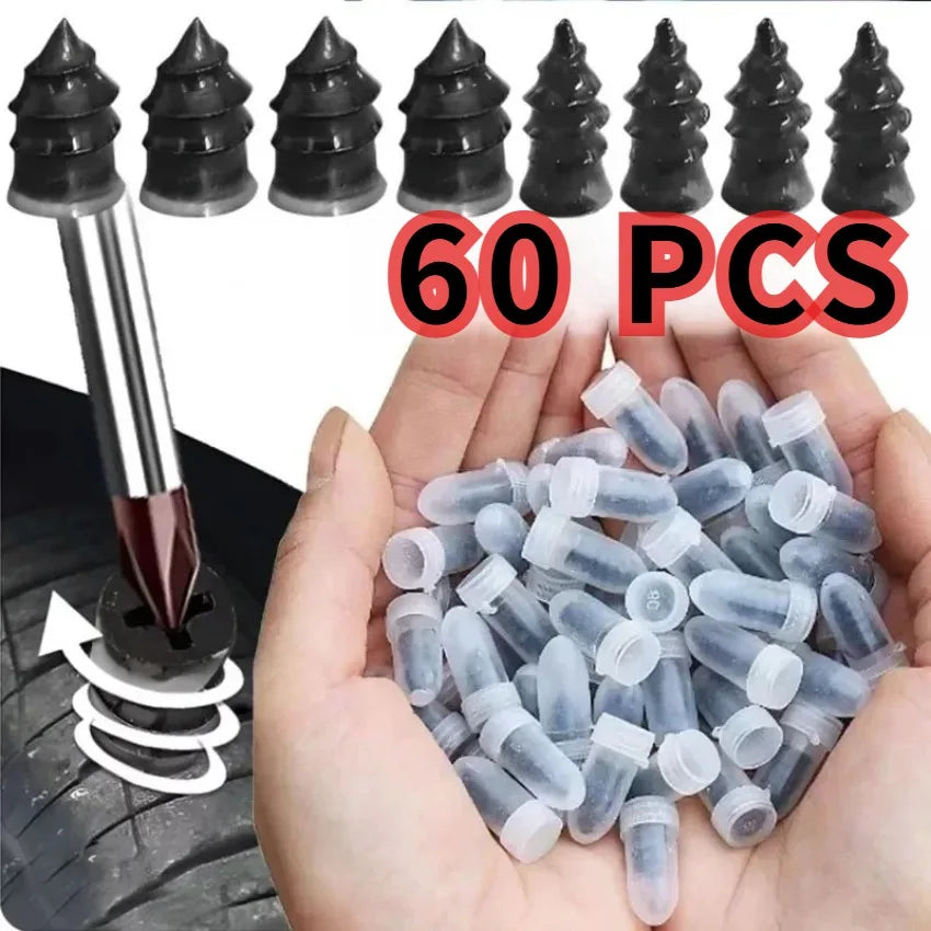Car Motorcycle Vacuum Tyre Repair Nails 5/10/20/30/60PCS Universal Tire Screw Tubeless Repair Tools Accessories Kitcar Accessory