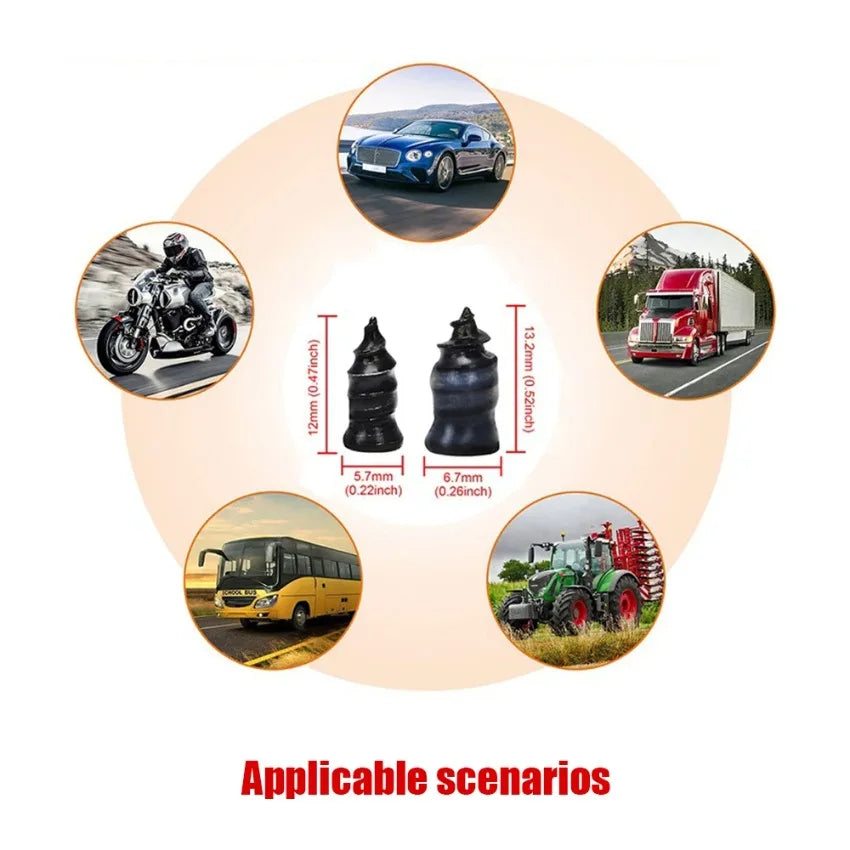 Car Motorcycle Vacuum Tyre Repair Nails 5/10/20/30/60PCS Universal Tire Screw Tubeless Repair Tools Accessories Kitcar Accessory