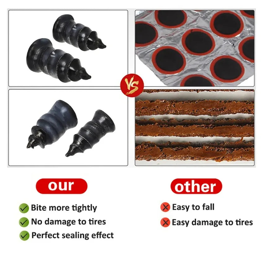 Car Motorcycle Vacuum Tyre Repair Nails 5/10/20/30/60PCS Universal Tire Screw Tubeless Repair Tools Accessories Kitcar Accessory